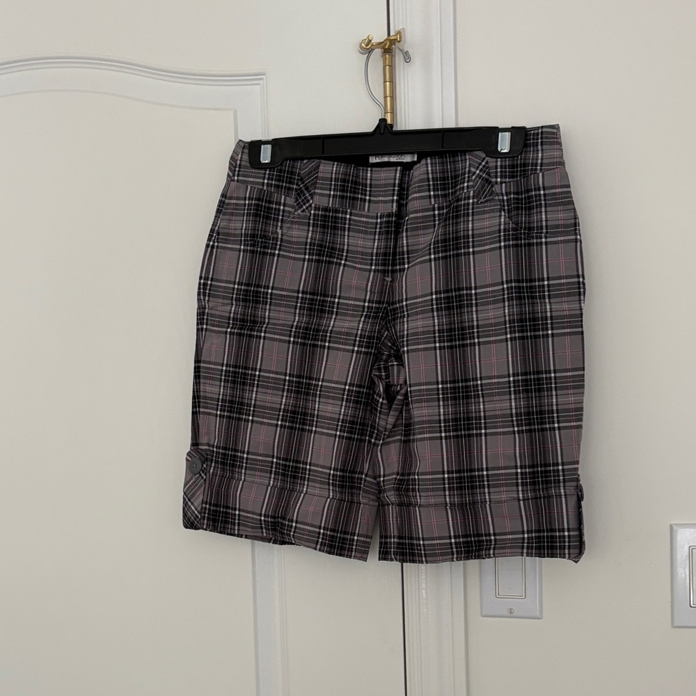 Ricki's Women's Plaid Shorts - Black and Pink